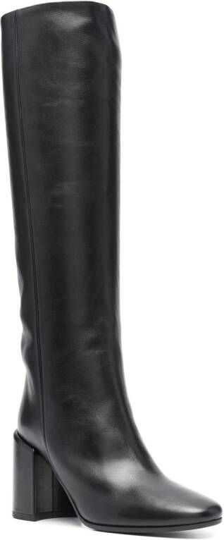 Halmanera Bess 90mm knee-length boots Black
