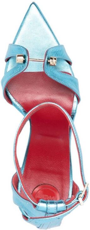 HARDOT 100mm bar-detail sandals Blue