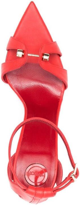HARDOT 100mm bar-detail sandals Red