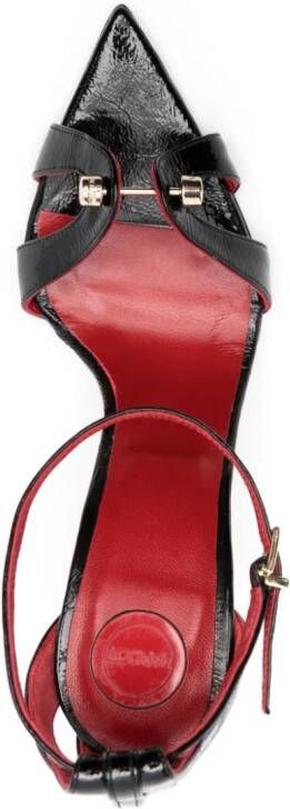HARDOT Blood 100mm leather sandals Black