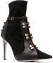 HARDOT stud-detail pointed ankle boots Black - Thumbnail 2
