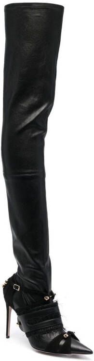 HARDOT thigh-high 105mm boots Black