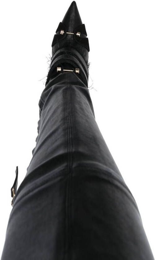 HARDOT thigh-high 105mm boots Black