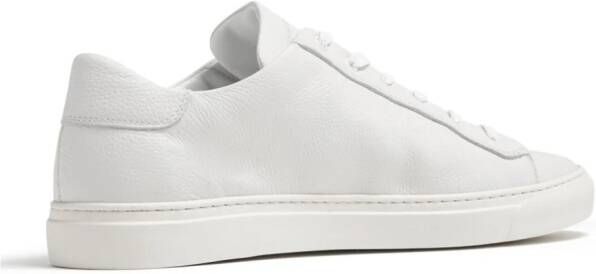 Harrys of London leather lace-up sneakers White