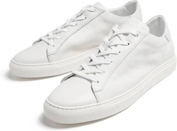 Harrys of London leather lace-up sneakers White