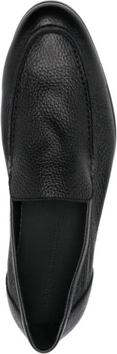 Harrys of London leather slip-on loafers Black