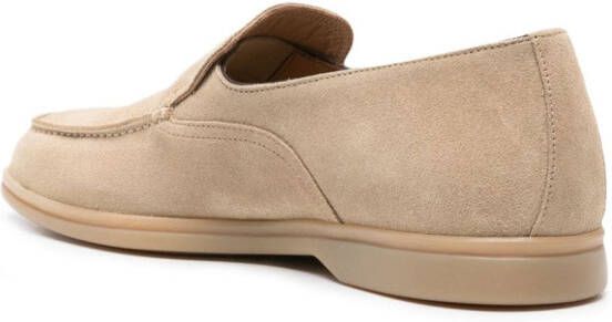 Harrys of London panelled suede loafers Neutrals