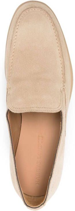 Harrys of London panelled suede loafers Neutrals