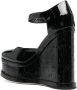 Haus of Honey Lacquer Doll Mary Jane wedge sandals Black - Thumbnail 3