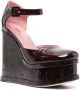 Haus of Honey Lacquer Doll Mary Jane wedge sandals Red - Thumbnail 2