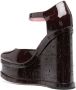 Haus of Honey Lacquer Doll Mary Jane wedge sandals Red - Thumbnail 3