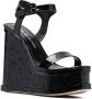 Haus of Honey lacquer doll wedge-heel sandals Black - Thumbnail 2