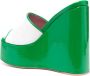 Haus of Honey two-tone leather sandals Green - Thumbnail 3