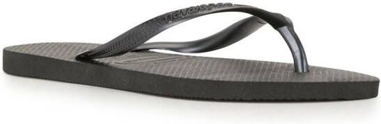 Havaianas Slim textured flip-flips Black