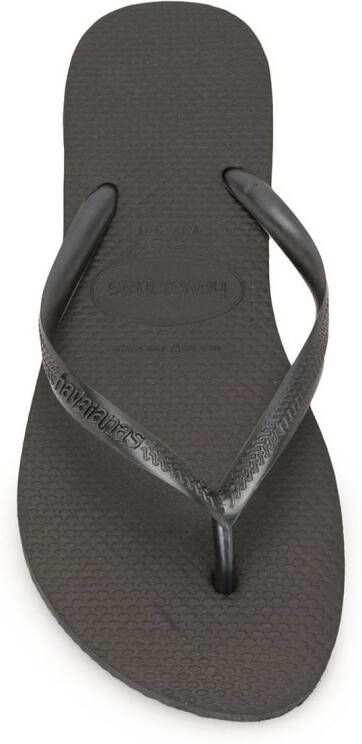 Havaianas Slim textured flip-flips Black