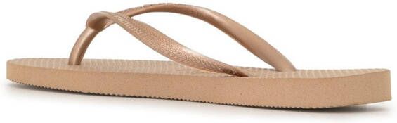 Havaianas Slim textured flip-flops Brown