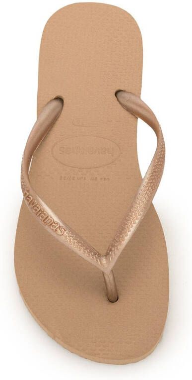 Havaianas Slim textured flip-flops Brown