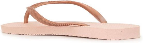 Havaianas Slim textured flip-flops Pink