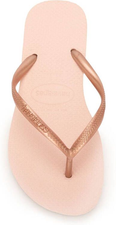 Havaianas Slim textured flip-flops Pink
