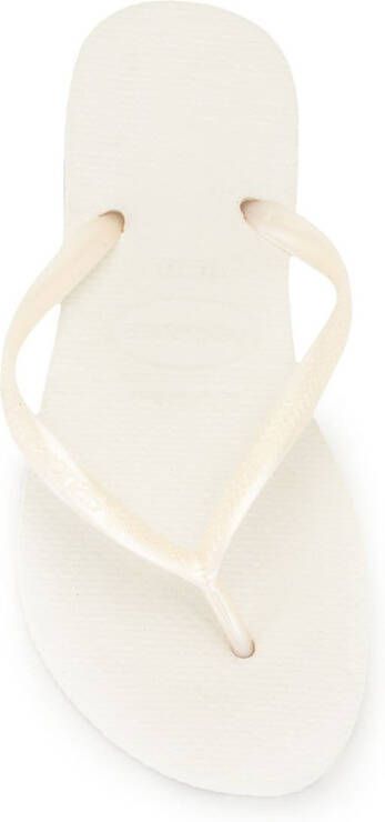 Havaianas Slim textured flip-flops White