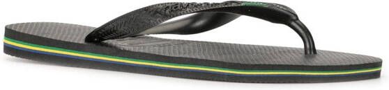 Havaianas thong strap flip flops Black