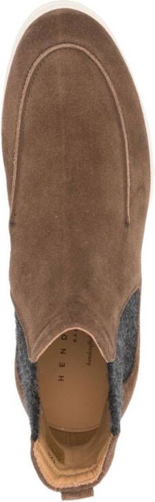 Henderson Baracco 20mm suede ankle boots Brown
