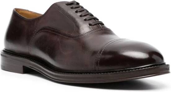 Henderson Baracco almond-toe lace-up oxford shoes Brown