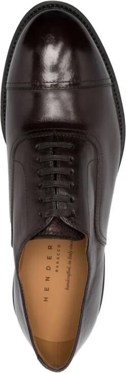 Henderson Baracco almond-toe lace-up oxford shoes Brown