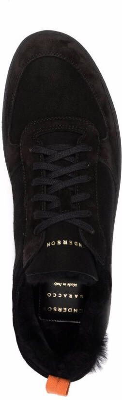 Henderson Baracco almond toe lace-up sneakers Black