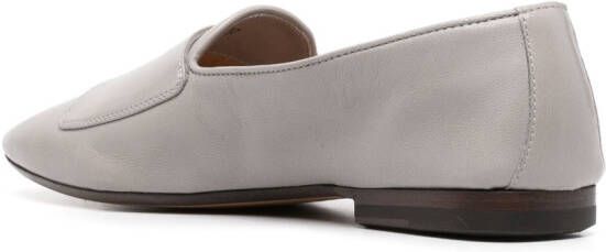 Henderson Baracco buckle-detail leather loafers Grey