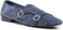 Henderson Baracco buckle detail suede slippers Blue - Thumbnail 2