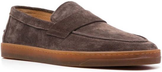 Henderson Baracco classic suede loafers Brown