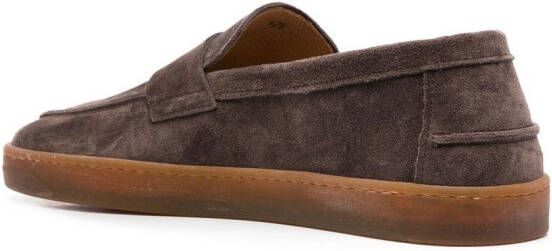 Henderson Baracco classic suede loafers Brown