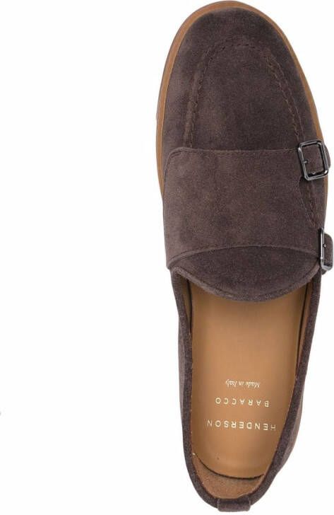 Henderson Baracco Corfu monk-strap loafers Brown