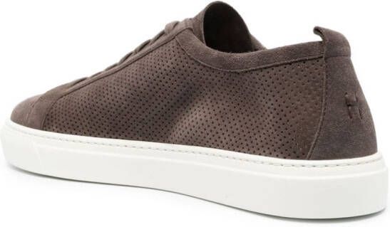 Henderson Baracco Iconic low-top suede sneakers Brown