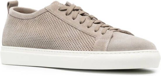 Henderson Baracco Iconic suede low-top sneakers Neutrals