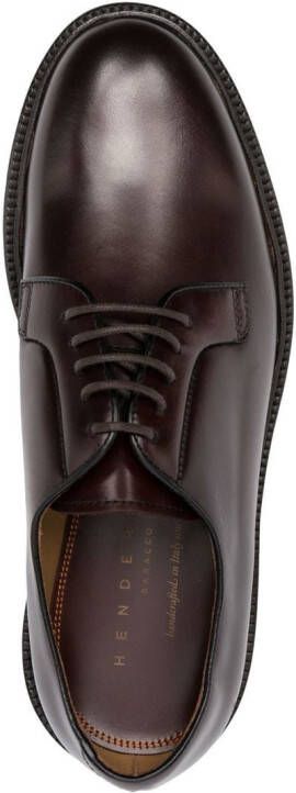 Henderson Baracco lace-up derby shoes Red