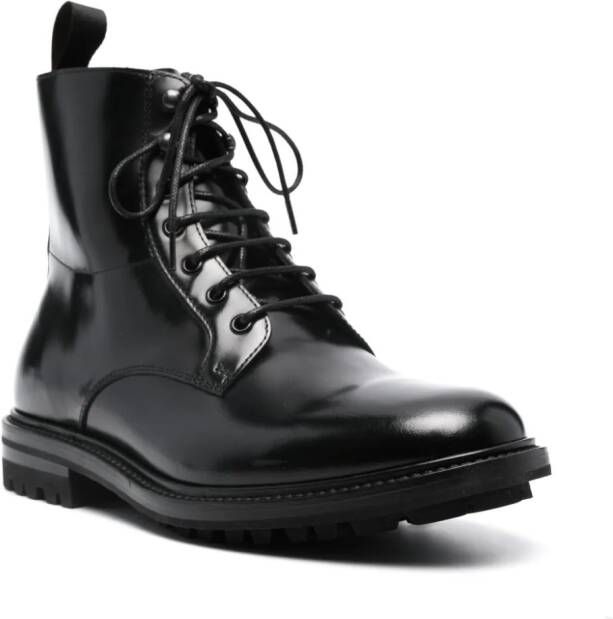 Henderson Baracco lace-up leather boots Black