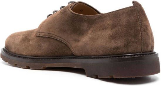Henderson Baracco lace-up suede derby shoes Brown