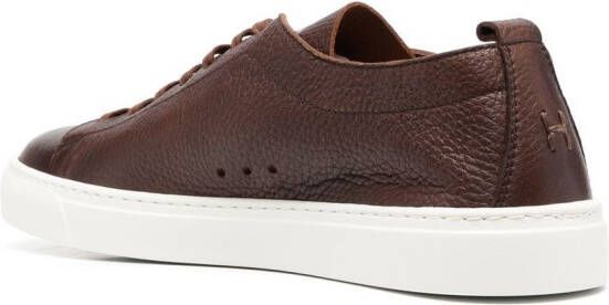 Henderson Baracco leather low-top sneakers Brown