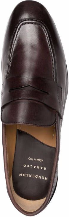 Henderson Baracco Marrone Pelle leather loafers Brown