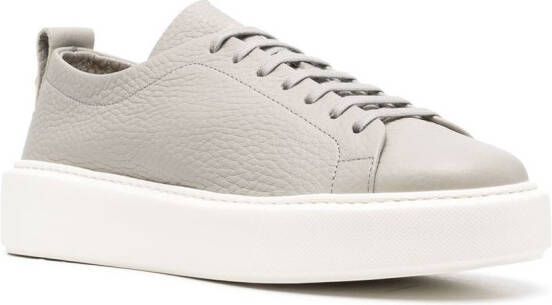 Henderson Baracco pebbled-finish low-top sneakers Grey