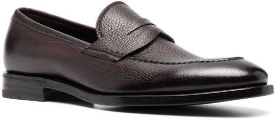 Henderson Baracco pebbled-finish slip-on loafers Brown