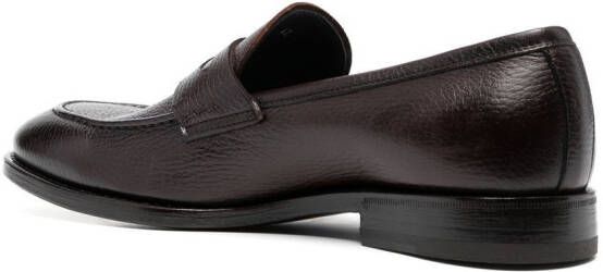 Henderson Baracco pebbled-finish slip-on loafers Brown