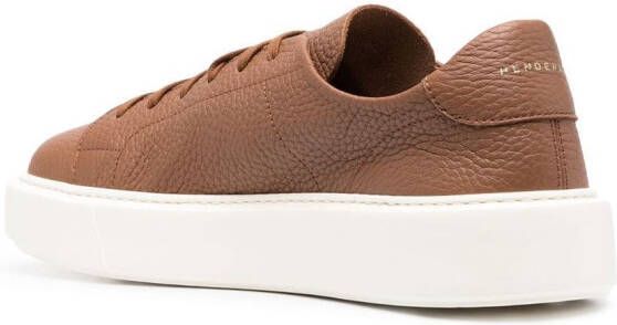 Henderson Baracco pebbled low-top sneakers Brown