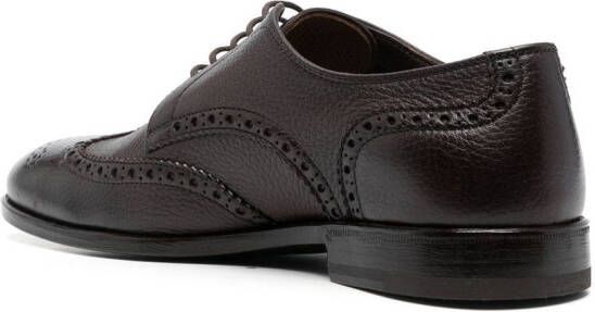 Henderson Baracco perforated-detail brogue shoes Brown