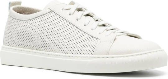 Henderson Baracco perforated-detail leather sneakers White