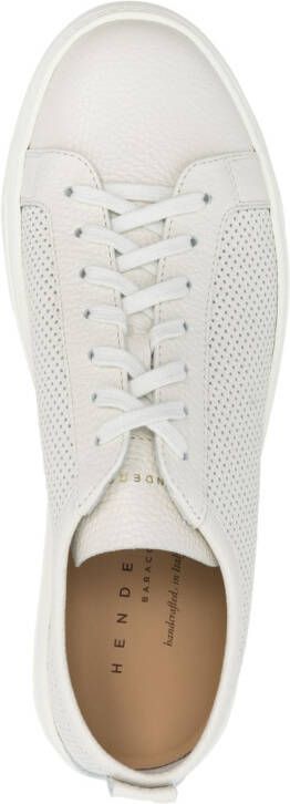 Henderson Baracco perforated-detail leather sneakers White