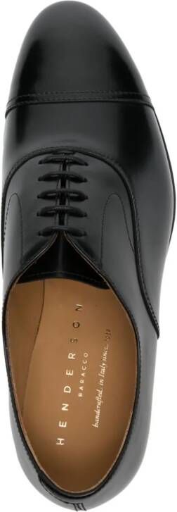 Henderson Baracco polished leather Derby shoes Black