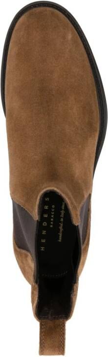 Henderson Baracco round-toe leather boots Brown